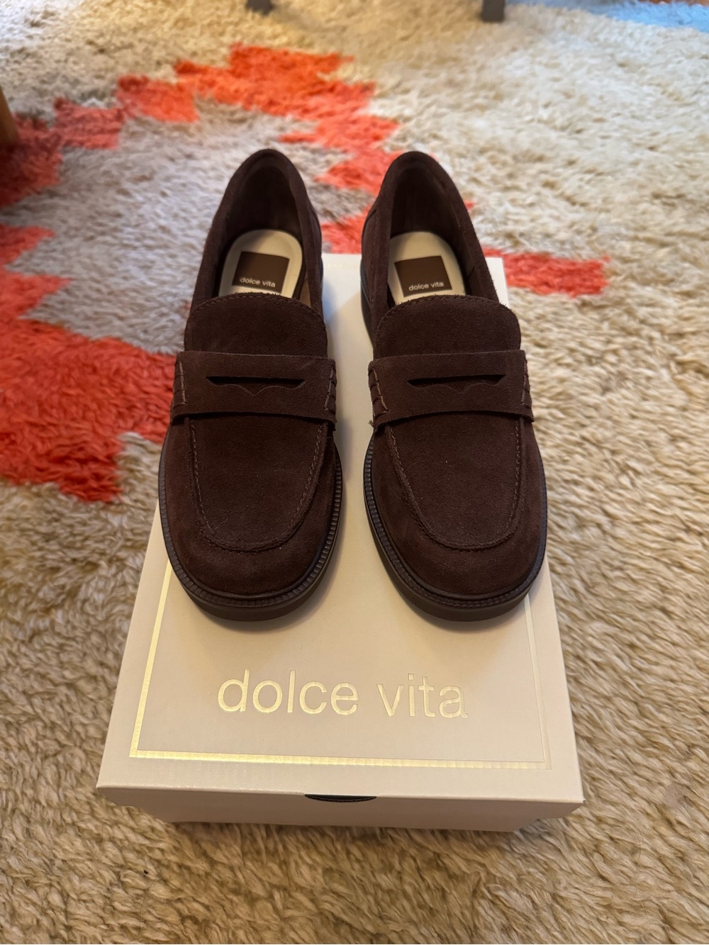 Dolce Vita Brown Suede Loafers - Picture 5 of 5